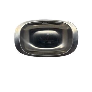 Selandia Denmark 18/8 Stainless Steel Oval Catchall Tray 11" Mid Century Modern